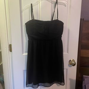 AEO Black Tool Semi-Fitted Dress